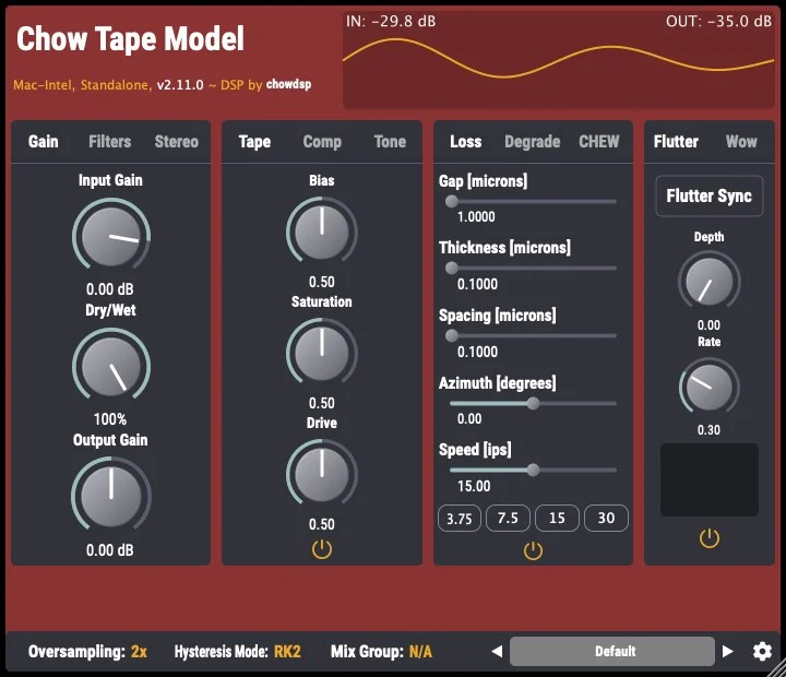 Chow Tape Model — official product image
