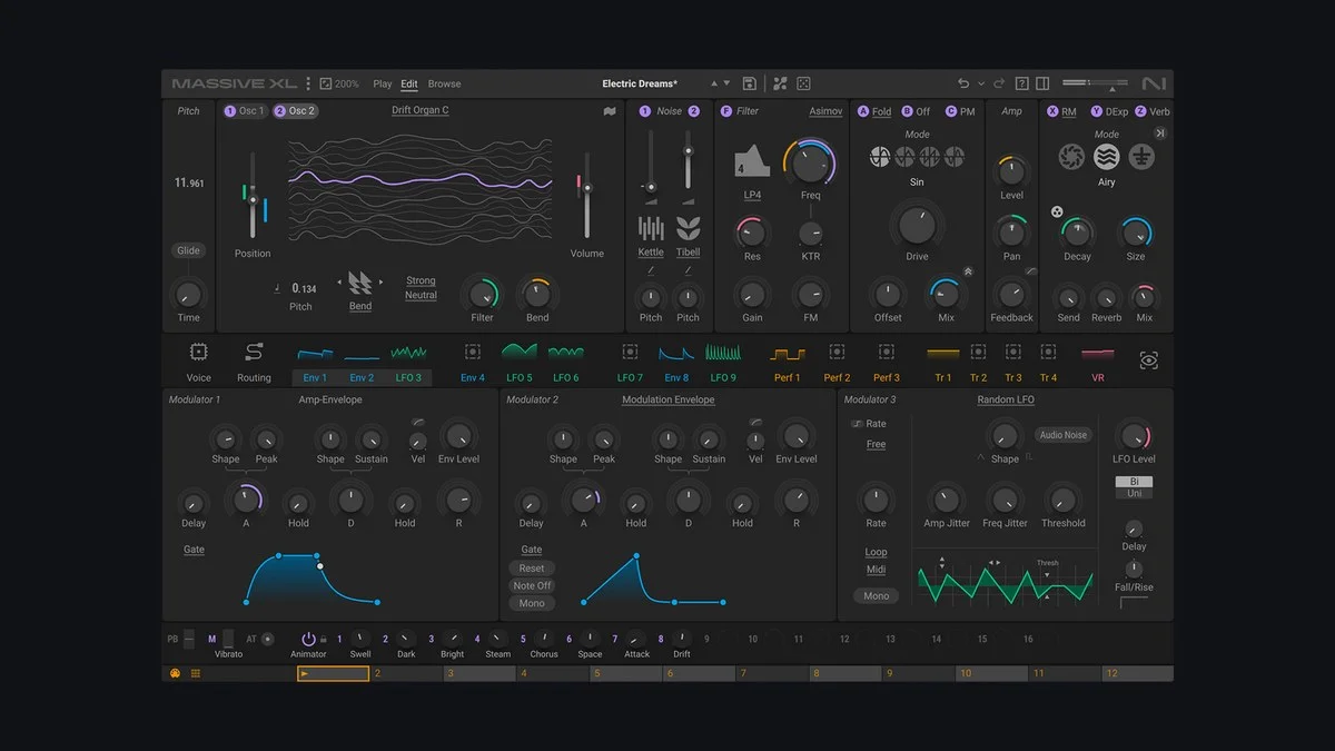 Native Instruments Massive XL — official main interface screenshot
